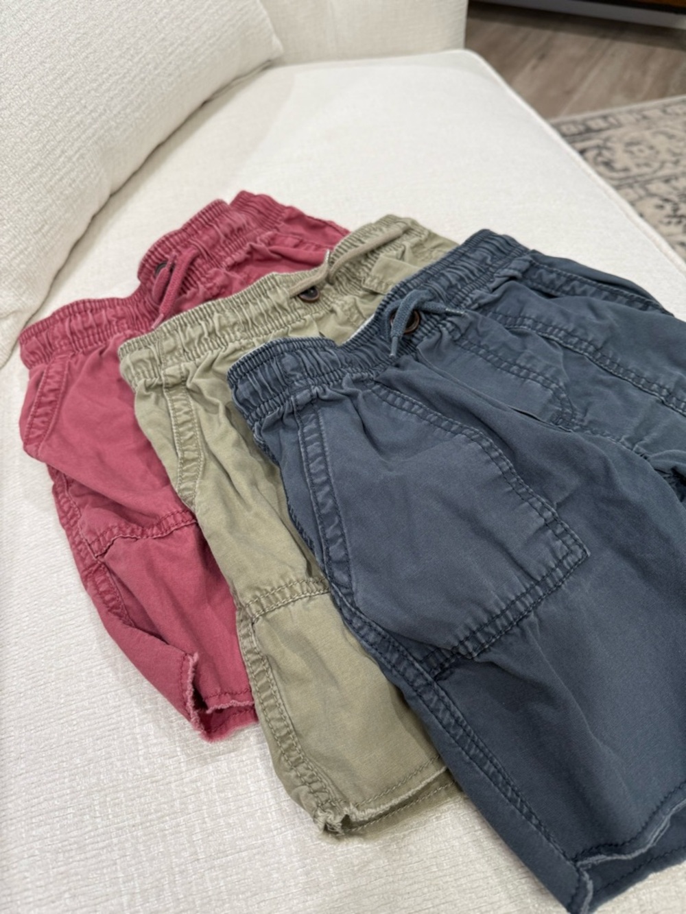 OshKosh B'gosh Shorts Trio - Rose, Olive, Navy